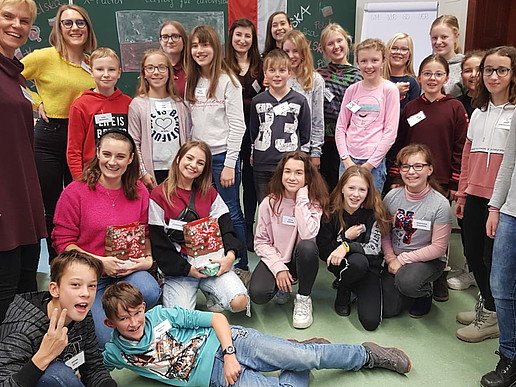 Schüler des Geschwister-Scholl-Gymnasiums aus Löbau 