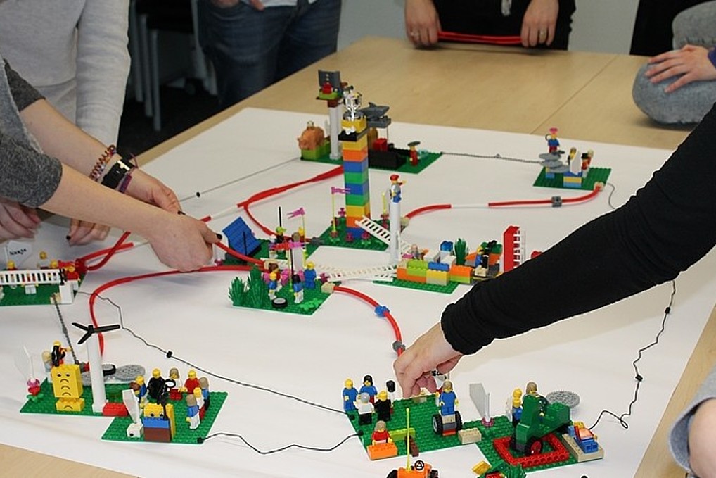 The students learn through play.