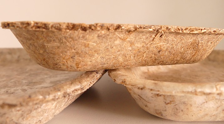 Disposable tableware based on natural fibers