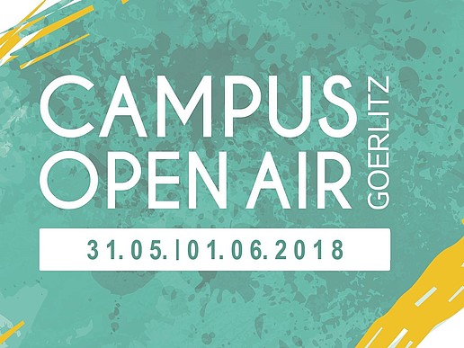 Campus Open Air lettering with date