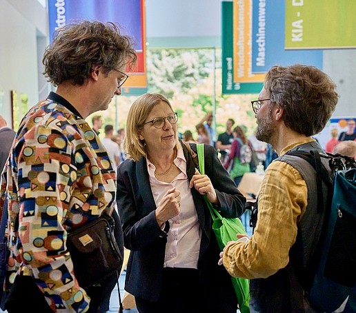 Guests and employees at the get-together