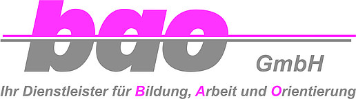 Logo: Ihr Dienstleister für Bildung, Arbeit und Orientierung