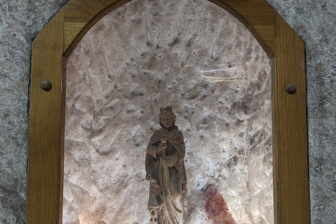 St. Barbara in the mine.