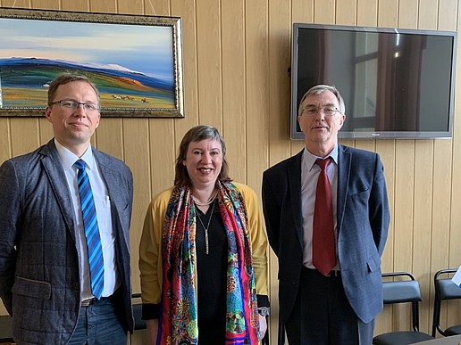 Irina Kulik, Prof. Igor Zhelbakow and Prof. Stefan Kornhuber