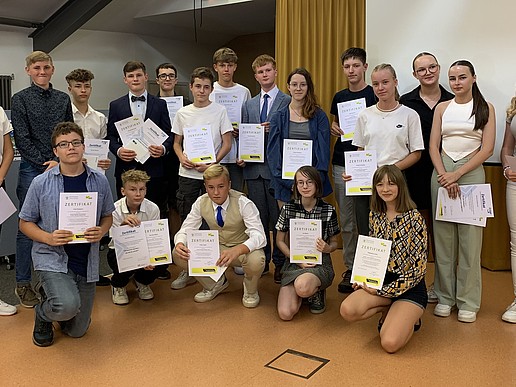 Pupils of the Geschwister-Scholl-Gymnasium