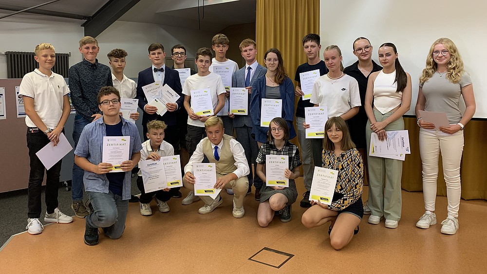Pupils of the Geschwister-Scholl-Gymnasium
