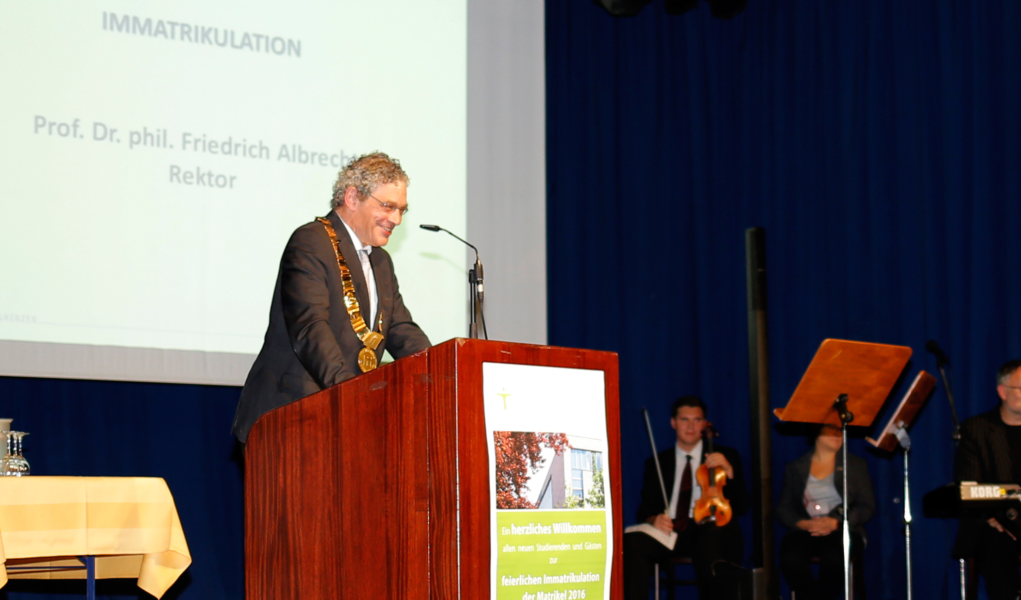 On September 28, 2016, the new students were ceremoniously welcomed to the Zittau/Görlitz University of Applied Sciences
